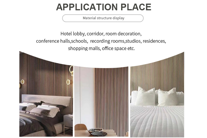 interior de paneles de listones de madera